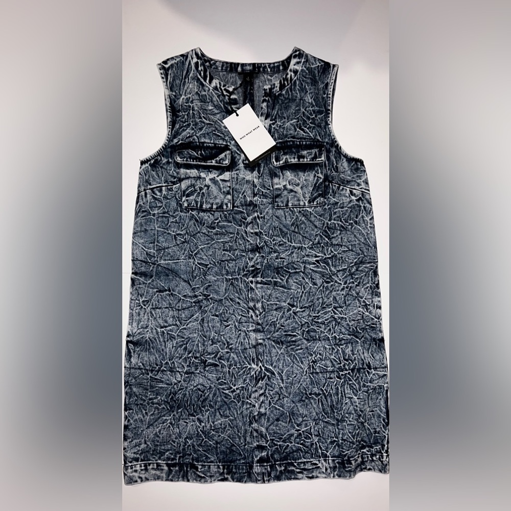 who what wear denim dress